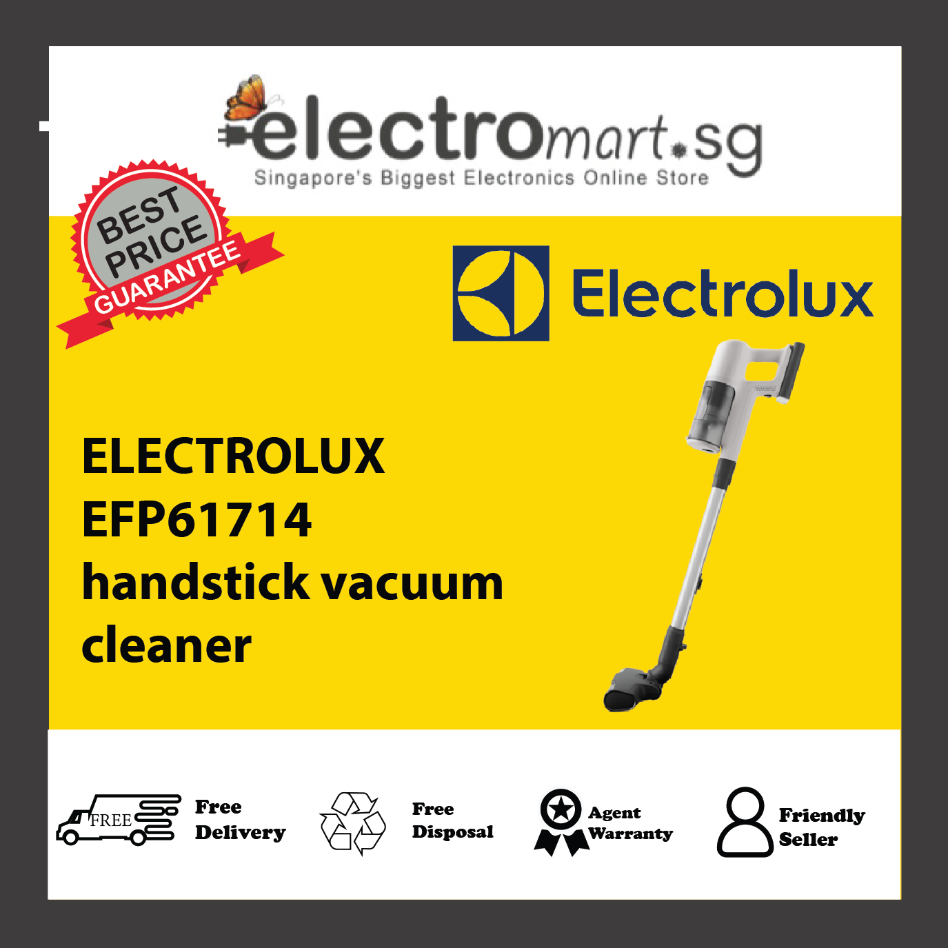 ELECTROLUX EFP61714 handstick vacuum cleaner