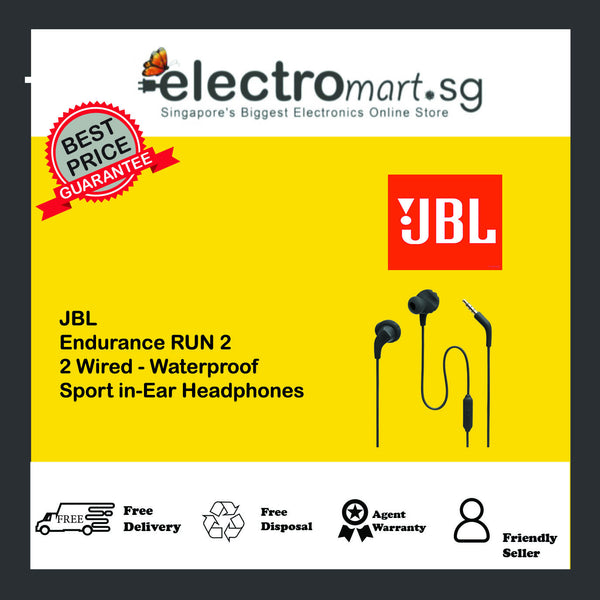 JBL Endurance RUN 2  2 Wired - Waterproof  Sport in-Ear Headphones