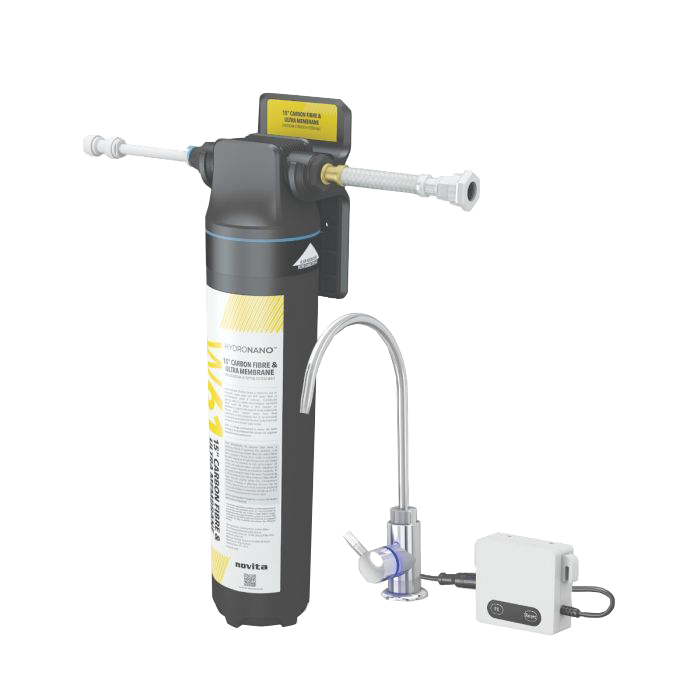 NOVITA W61 15” Under sink Filtration System  Hi-Flow