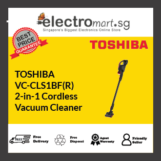 VC-CLS1BF(R) Ultra-Lightweight 2-in-1 Cordless Vacuum Cleaner Toshiba