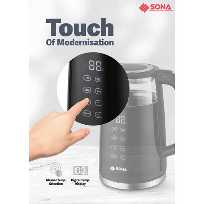 SONA SGK 5046 Digital Double Layer Glass Kettle 1.7L