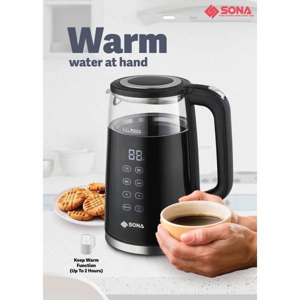 SONA SGK 5046 Digital Double Layer Glass Kettle 1.7L