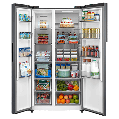 TOSHIBA GR-RS780WI-PMX(06)Side by Side Fridge,  601L  - Morandi Grey