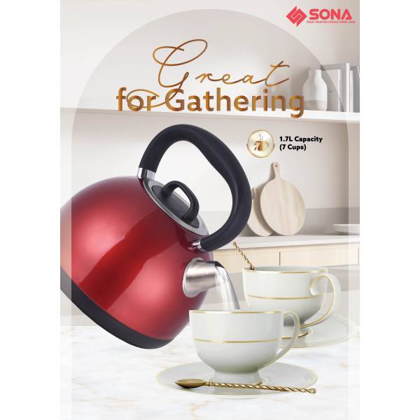 SONA SSK 5099 304 Stainless Steel Kettle 1.7L