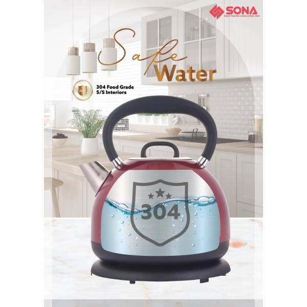 SONA SSK 5099 304 Stainless Steel Kettle 1.7L