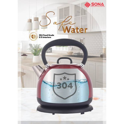 SONA SSK 5099 304 Stainless Steel Kettle 1.7L