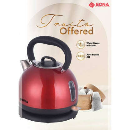 SONA SSK 5099 304 Stainless Steel Kettle 1.7L