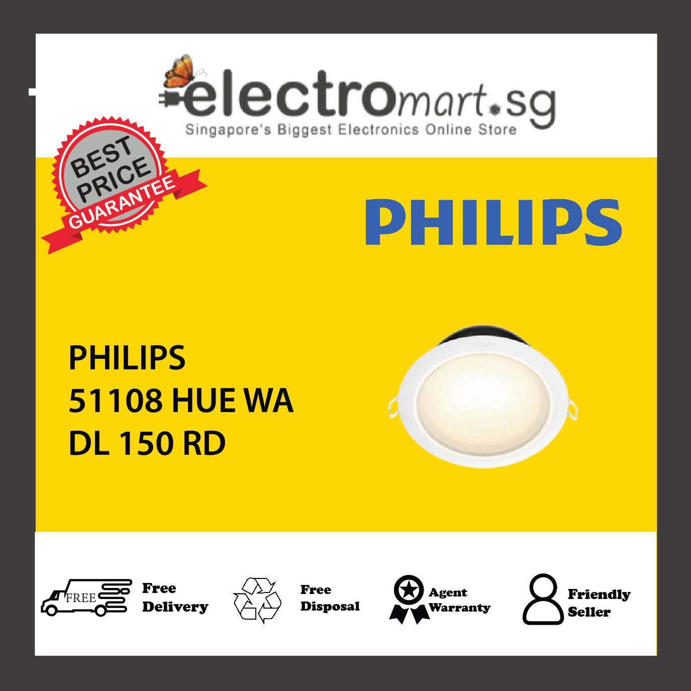 PHILIPS 51108 HUE WA DL 150 RD