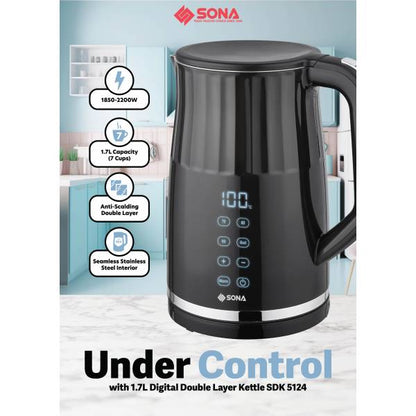 SONA SDK 5124 Digital Double Layer Kettle 1.7L