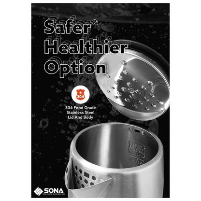 SONA SCK 5205 Electric Stainless Steel Kettle 1.7L