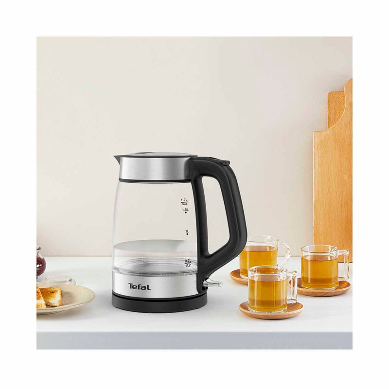 TEFAL KI6058 GLASS KETTLE (1.7L) - BLACK