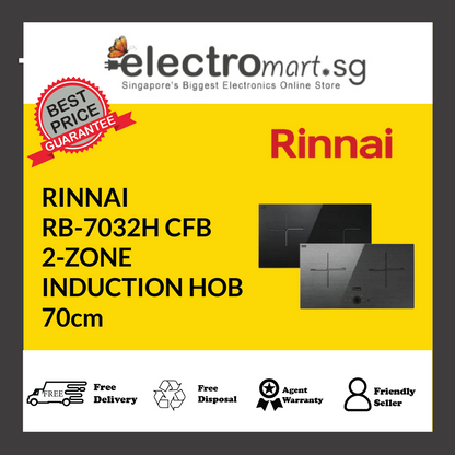RINNAI RB-7032H CFB 2-ZONE INDUCTION HOB 70cm