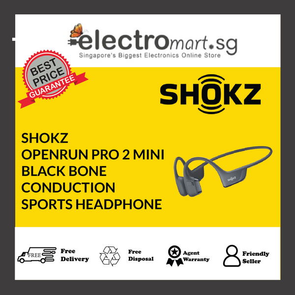 SHOKZ OPENRUN PRO 2 MINI BLACK BONE CONDUCTION SPORTS HEADPHONE