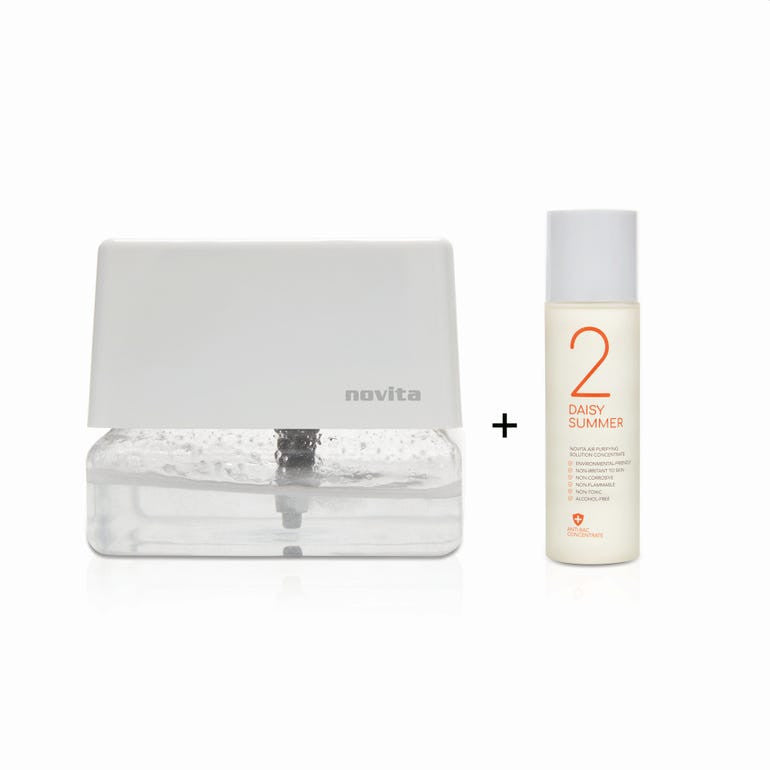 NOVITA AR3 & AB Air Revitalizer AR3 & Air Purifying Solution Concentrate Bundle