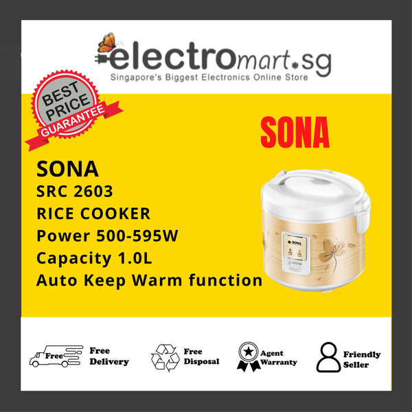 SONA SRC 2603 1.0L RICE COOKER