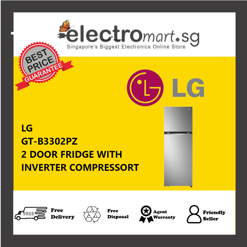 LG GT-B3302PZ 2 DOOR FRIDGE WITH INVERTER COMPRESSORT