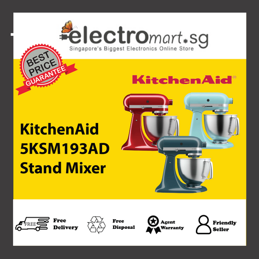 KitchenAid 5KSM193AD 4.7 L Tilt-Head Stand Mixer