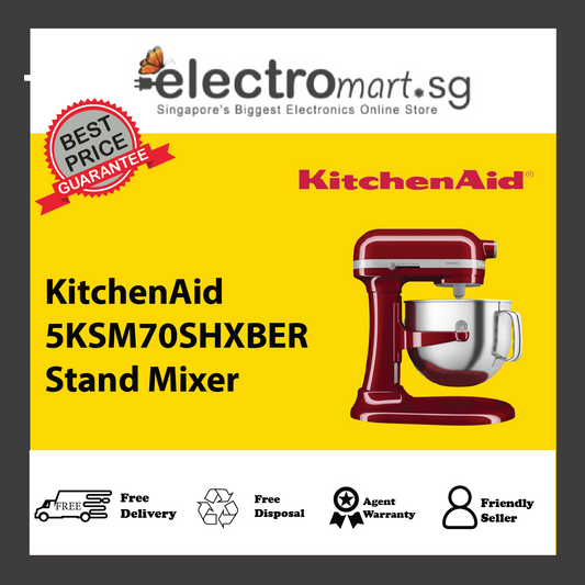KitchenAid 5KSM70SHXBER Artisan 6.6 L Bowl-Lift Stand Mixer