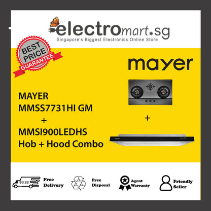 Mayer MMSS7731HI GM  + MMSI900LEDHS  Hob + Hood Combo