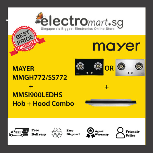 Mayer MMGH772/SS772 + MMSI900LEDHS Hob + Hood Combo