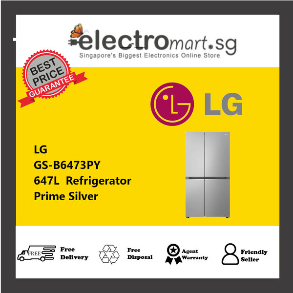 LG GS-B6473PY 647L  Refrigerator  Prime Silver