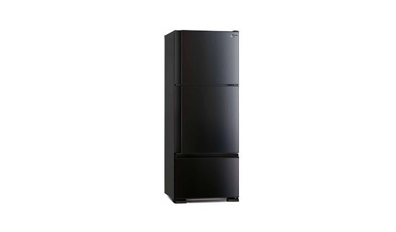 Mitsubishi MR-V50EX-SB-P 412L 3 Door Refrigerator - Shiny Black