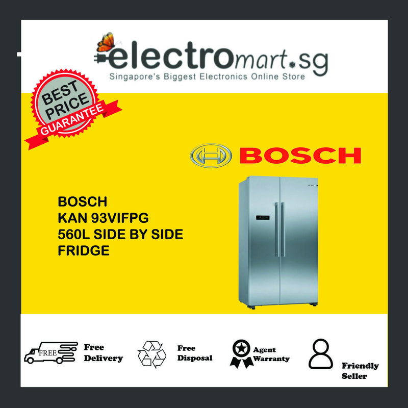 BOSCH 560L SIDE BY SIDE FRIDGE KAN93VIFPG