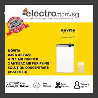 NOVITA A4S & AB BUNDLE DEAL - 4 IN 1 AIR PURIFIER A4S + 2 ANTIBAC AIR PURIFYING SOLUTION CONCENTRATE (ASSORTED)