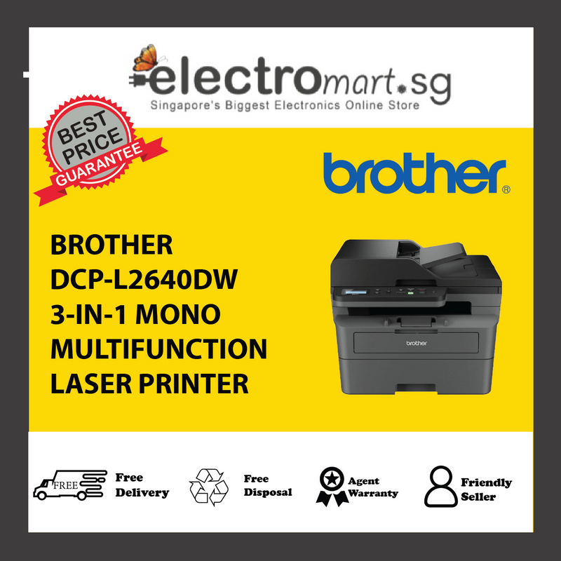 BROTHER DCP-L2640DW 3-IN-1 MONO  MULTIFUNCTION  LASER PRINTER