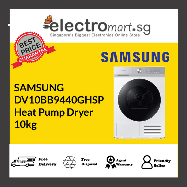 SAMSUNG DV10BB9440GHSP Heat Pump Dryer 10kg