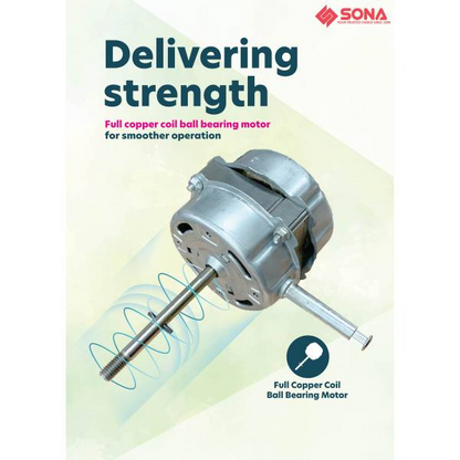 SONA SPO 602 Electric Power Desk Fan 12”