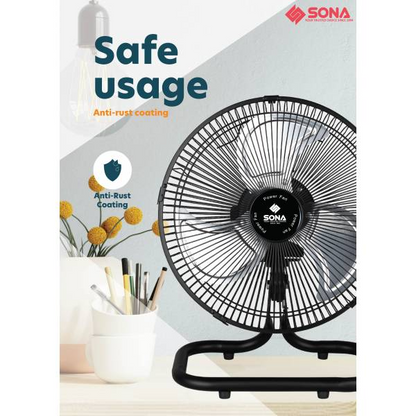 SONA SPO 604 Electric Power Desk Fan 14”