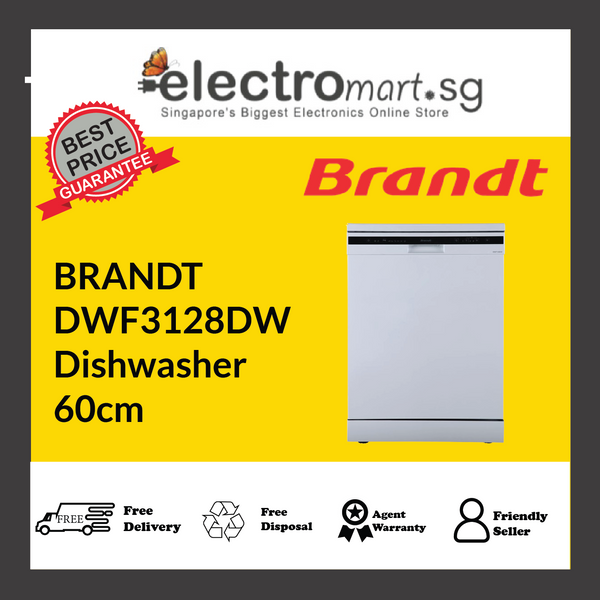 BRANDT DWF3128DW Dishwasher 60cm