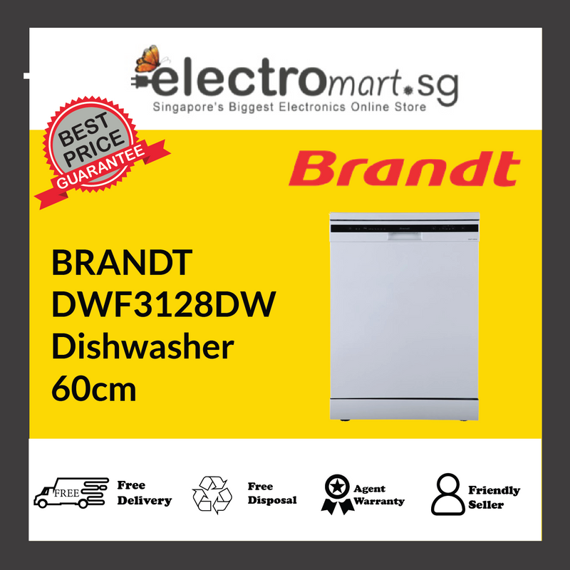 BRANDT DWF3128DW Dishwasher 60cm