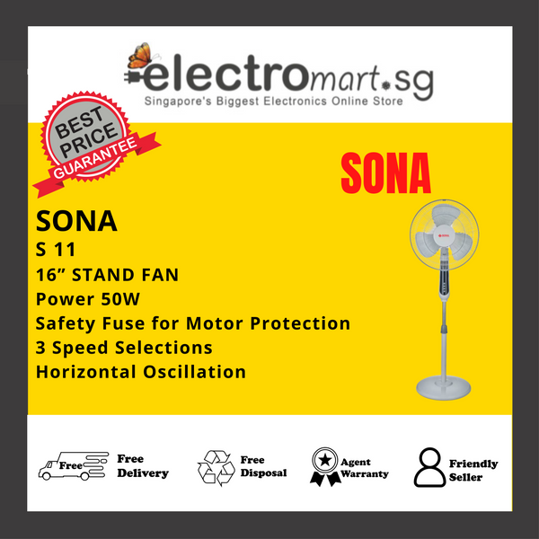 SONA S 11 STAND FAN 16"