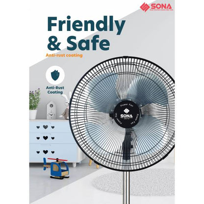 SONA SSO 6062N Power Stand Fan 12”