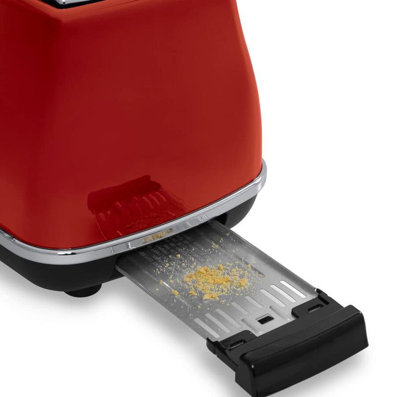 DELONGHI CTO2003.R 2-slice Icona toaster in rich red