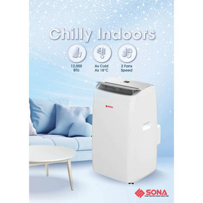 SONA SACN 6283 Portable Air Conditioner 12k BTU