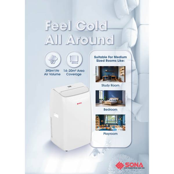 SONA SACN 6283 Portable Air Conditioner 12k BTU