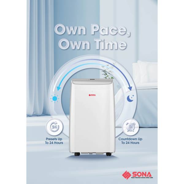 SONA SACN 6283 Portable Air Conditioner 12k BTU