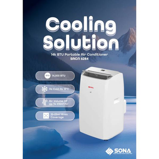 SONA SACN 6284 Portable Air Conditioner 14k BTU