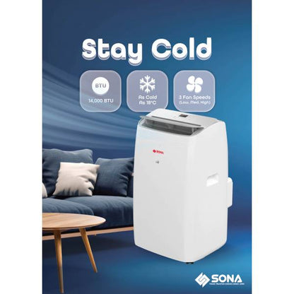 SONA SACN 6284 Portable Air Conditioner 14k BTU