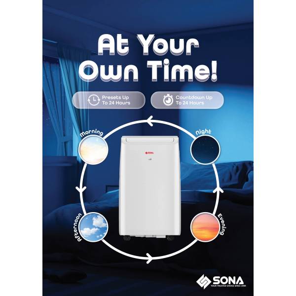 SONA SACN 6284 Portable Air Conditioner 14k BTU