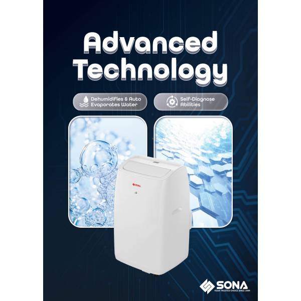 SONA SACN 6284 Portable Air Conditioner 14k BTU