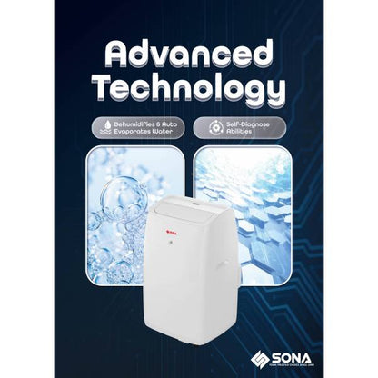 SONA SACN 6284 Portable Air Conditioner 14k BTU