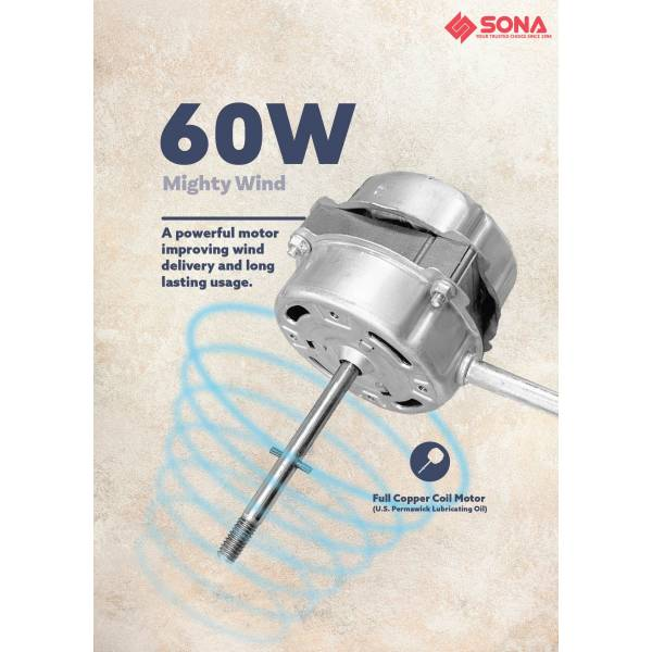 SONA SFS 6412 Remote Stand Fan 16”