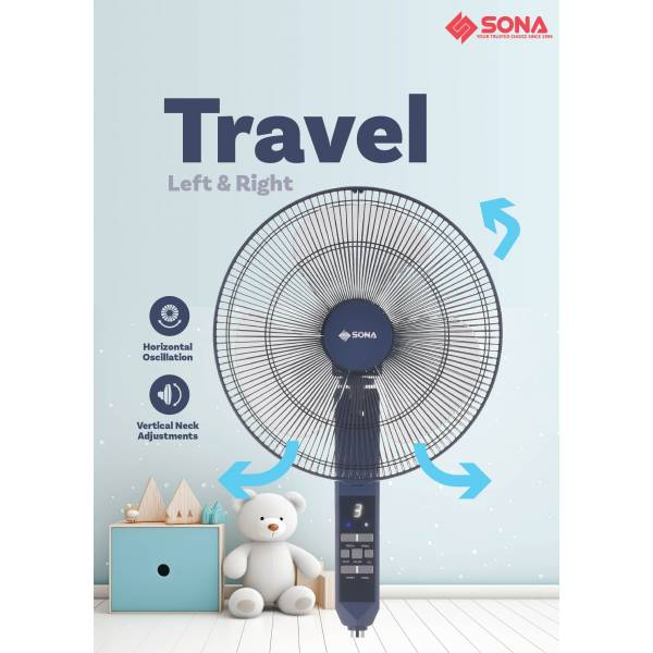 SONA SFS 6412 Remote Stand Fan 16”