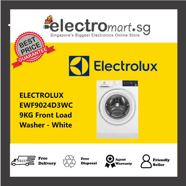 ELECTROLUX EWF9024D3WC 9KG Front Load Washer - White