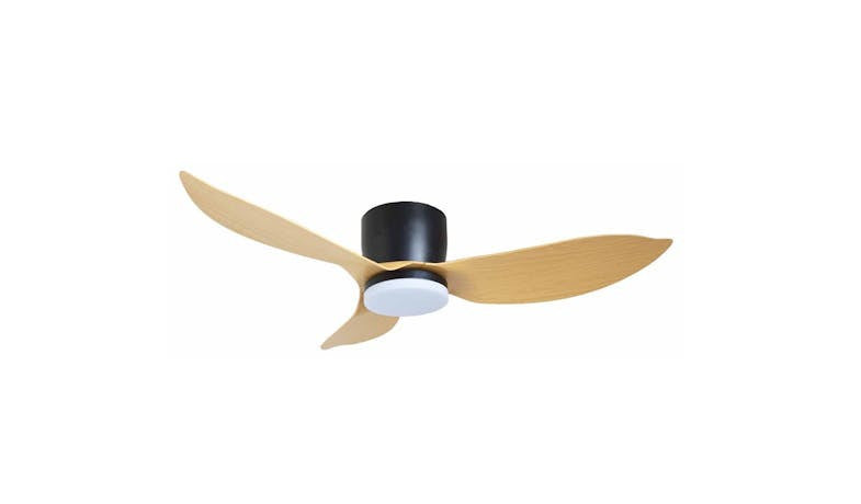 MISTRAL Solar46-WD/BK Ceiling Fan-46" Hugger 24W LED