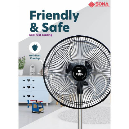 SONA SSO 6510 Power Stand Fan 10"